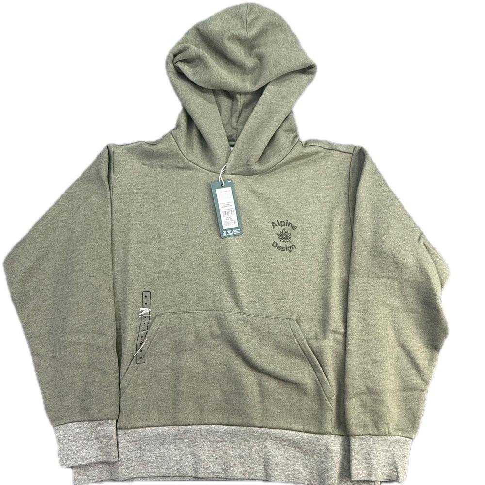 Alpine Design Hike Hoodie Womens M Olive Haze Heather Pullover ADW24600H